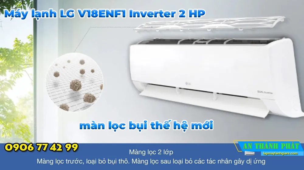 Máy lạnh LG V18ENF1 Inverter 2 HP