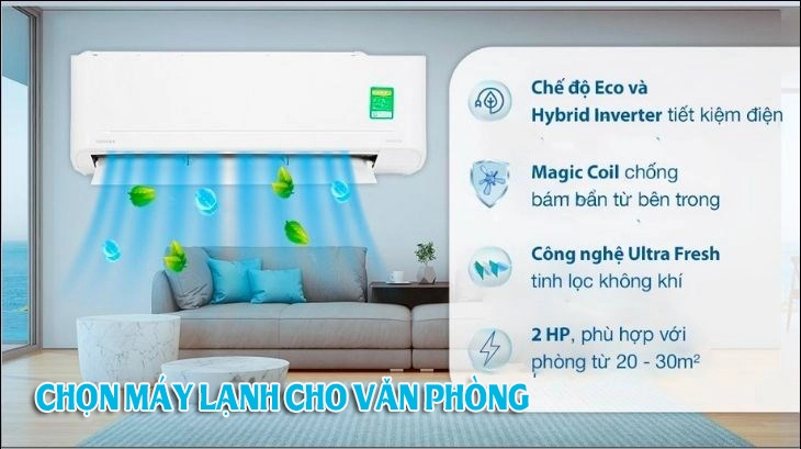 Chọn máy lạnh Văn Phòng phù hợp