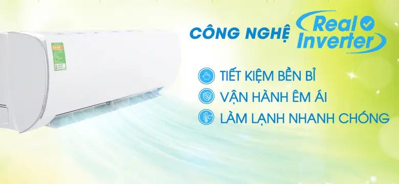 Công Nghệ máy Lạnh Real inverter