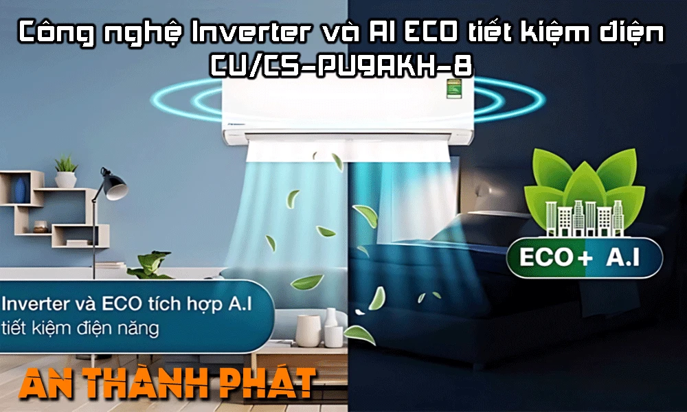 công nghệ làm lạnh inverter và ecoCU/cs-pu9akh-8