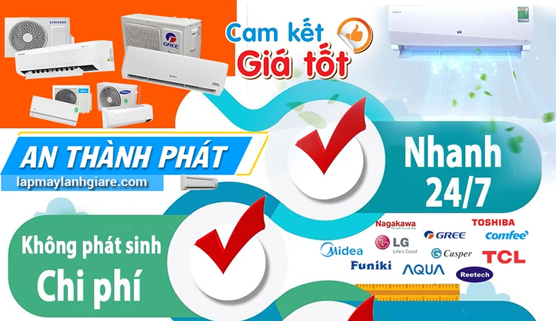 Công ty lắp Máy Lạnh Bình Thạnh uy tín gái rẻ dịch vụ tốt