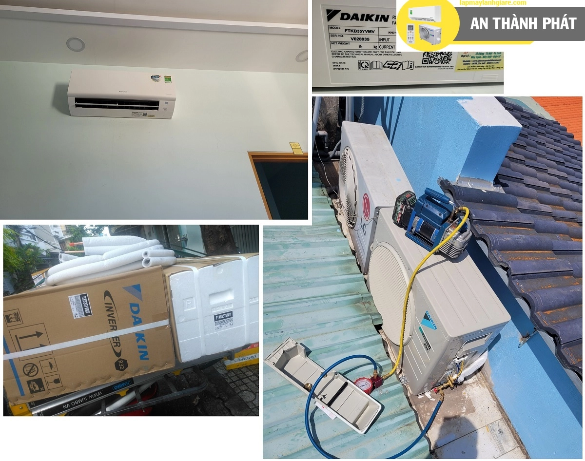 Máy Lạnh Daikin Inverter 1 chiều FTKB35YVMV 1.5HP 12000BTU