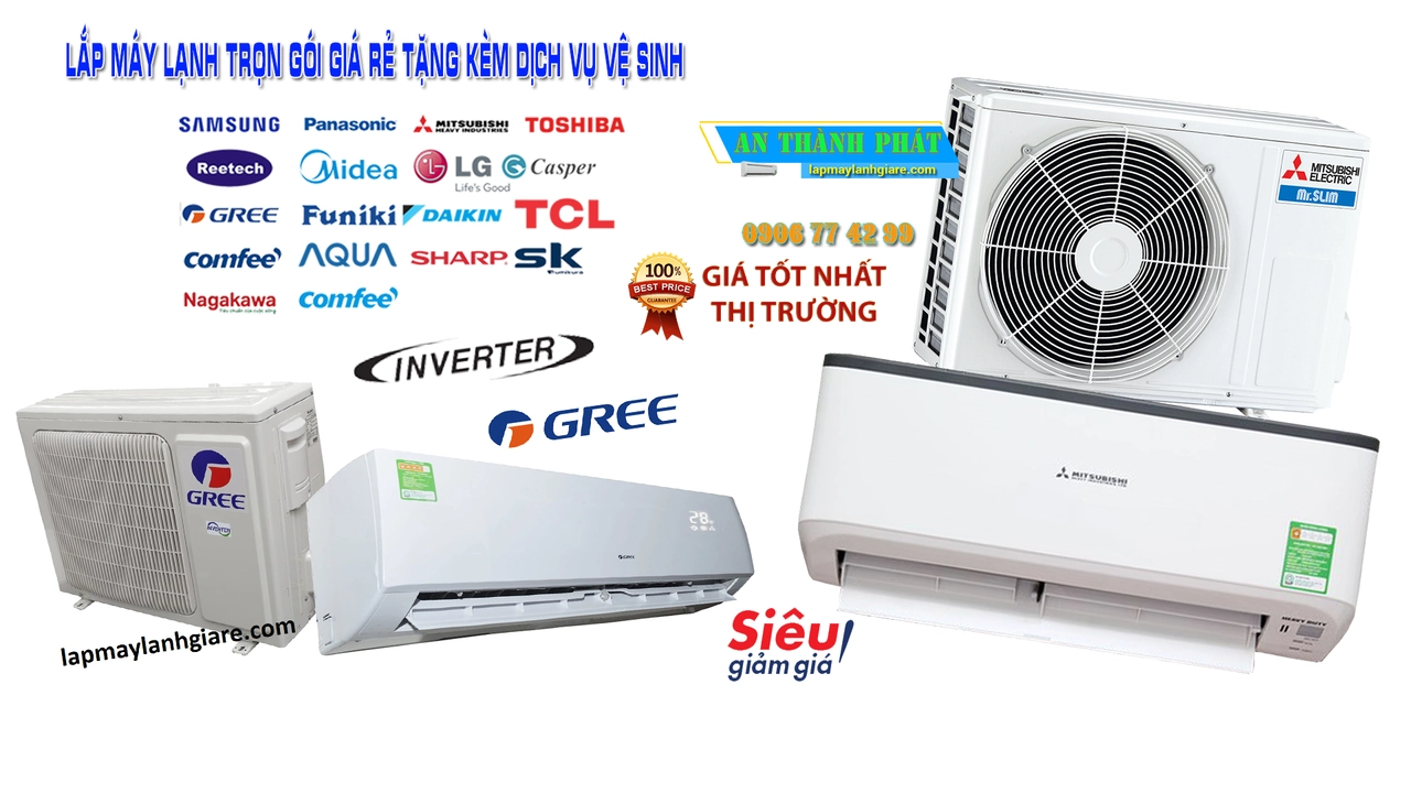 Lắp Máy Lạnh Giá Rẻ chính hãng