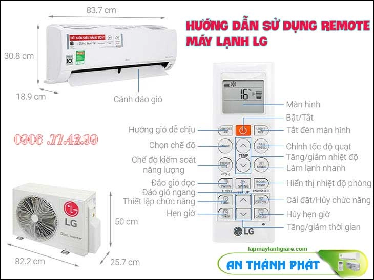 hướng dẫn sử dụng máy lạnh LG