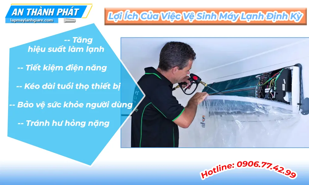những lợi ích khi vệ sinh máy lạnh định kì