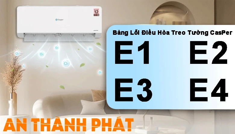 mã bảng lỗi điều hòa casper treo tường