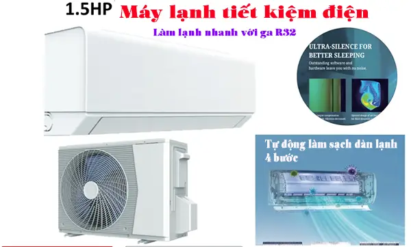 máy lạnh tiết kiệm điện 1.5 hp giá rẻ