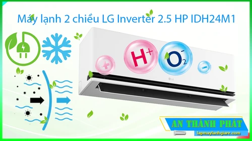 Máy lạnh 2 chiều LG Inverter 2.5 HP IDH24M1 Máy lạnh 2 chiều LG Inverter 2.5 HP IDH24M1