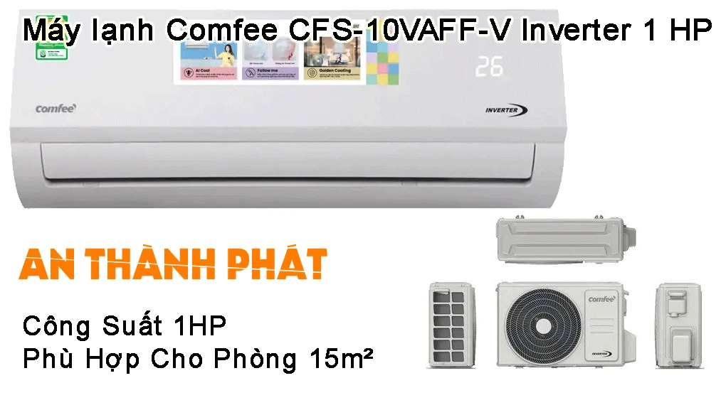 Máy lạnh Comfee CFS-10VAFF-V Inverter 1 HP