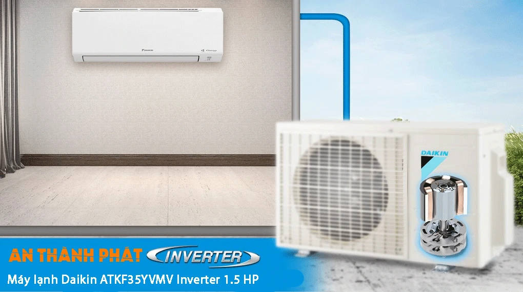 Máy lạnh Daikin ATKF35YVMV Inverter 1.5 HP