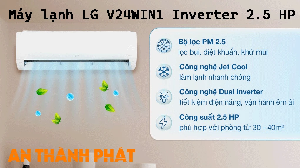 Máy lạnh LG V24WIN1 Inverter 2.5 HP