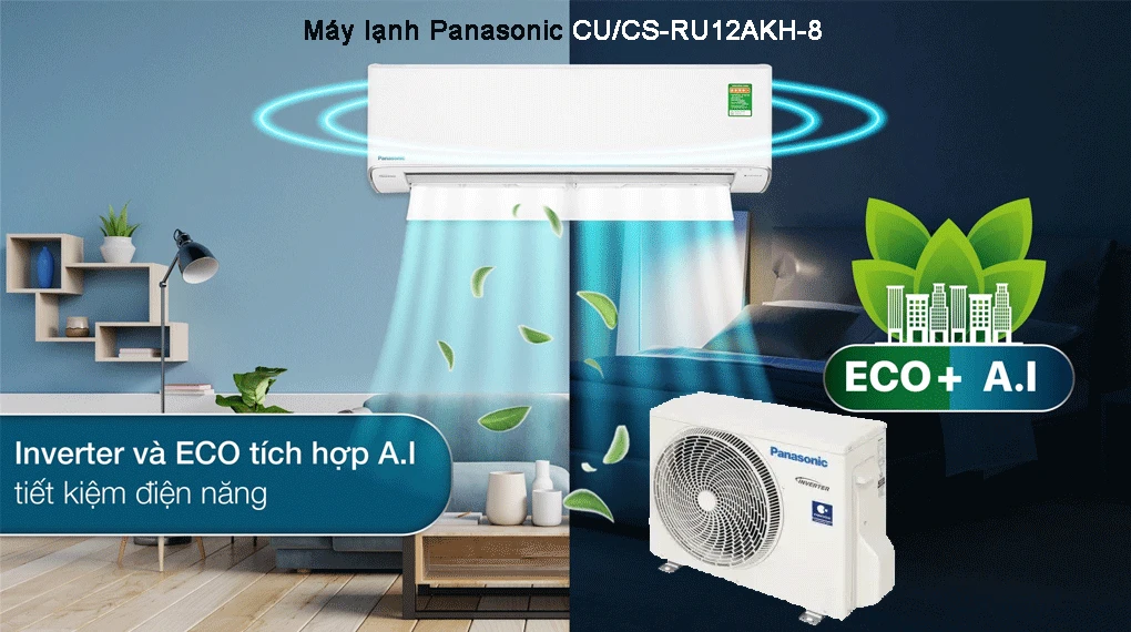 máy lạnh panasonic CU/CS-RU12AKH-8