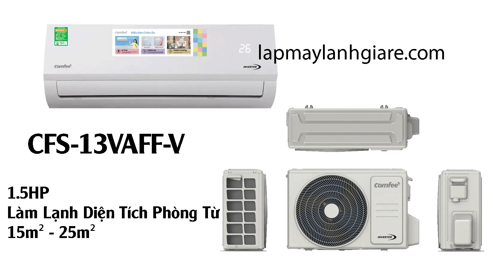 may lanh comfee cfs-13VAFF-V giá rẻ