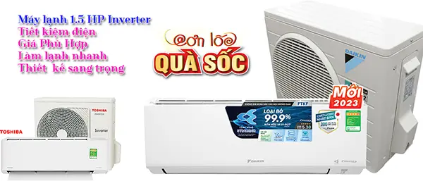 máy lạnh inverter 1.5 HP