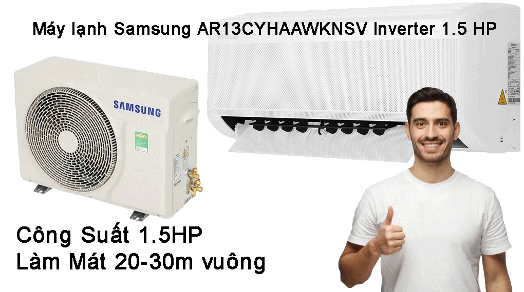 máy lạnh samsung AR13CYHAAWKNSV inverter 1.5hp