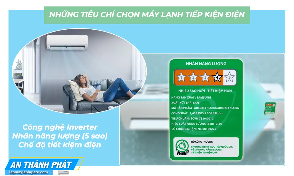 Những Tiêu Chí Chọn Máy Lạnh Tiết Kiệm Điện